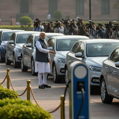 PM Modi Cuts Convoy by 50%, Pushes Electric Vehicles