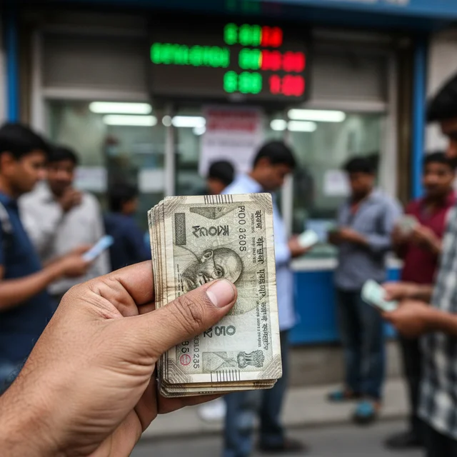 Rupee dollar exchange rate record low India